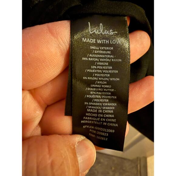 Open back black lulus dress size large - Picture 5 of 7